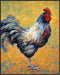 Posterizer 1 pcs- Rooster with a yellow and green background-Art for Animal Lovers- Gift for Men Women Entrepreneur Teens-Living Room Bedroom Deco...