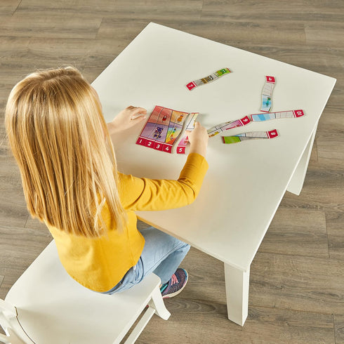 hand2mind Numberblocks Sequencing Puzzle Set, Sequence Cards, Math Games for Kids Ages 3-5, Number Games, Educational Toys, Toddler Learning Puzzl...