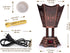 AM Bakhoor Electric Incense Burner - Oud Frankincense Resin Burner 6.5 Inches Tall (Hexagon) (Copper)...