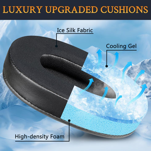 SOULWIT Replacement Earpads for Sony Inzone H7(WH-G700)/H9(WH-G900N) Wireless Gaming Headset, Ear Pads Cushions with Noise Isolation Foam, Ice Sil...