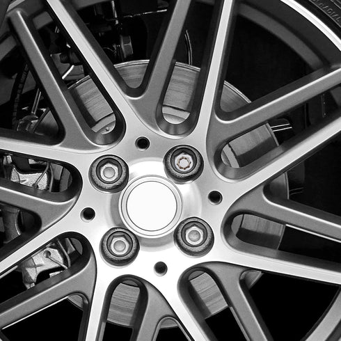 CARTMAN Universal Chrome Wheel Lock Set(M12 x 1.5 Thread Size), 4 Locks / 1 Key, Antitheft Tire Lock Set for Cars...
