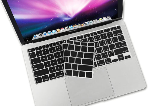 XSKN Arabic/English Language Black US Version Silicone Keyboard Cover Skin Compatible with 2020 New MacBook Air 13.3 inch A2179 A2337 with Touch I...
