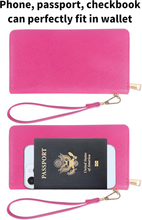Chelmon Womens Wallet Leather RFID Blocking Purse Credit Card Clutch...