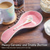 Ceramic Spoon Rest for Stove Top, DAYYET Large Spoon Holder, Spoon Rest for Kitchen Counter, Utensil Rest for Ladles, Spatula, Tong, Pink Kitchen ...