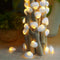 Natural Beach Seashell String Lights 13.85 Ft 40 Warm White LED Weatherproof Battery Operated 8 Modes Ocean Lights for Holiday Parties Bedrooms We...