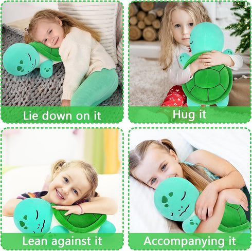 Turtle Stuffed Animal,Cute Plushies Turtle Pillow,Cute Stuffed Animal Plush Toys Turtle Plush,Soft Tortoise Body Pillow Gifts for Kids Adults Birt...
