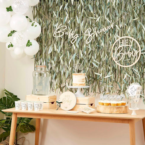 Ginger Ray Botanical Baby Shower Wooden Banner Hanging Decoration, NS, Wood...
