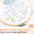 Pengxiaomei Embroidery Kit for Beginners, 4 Set Christmas Patterns, Adjustable Embroidery Hoop, Includes Threads, Needles, Scissors, for Adults......