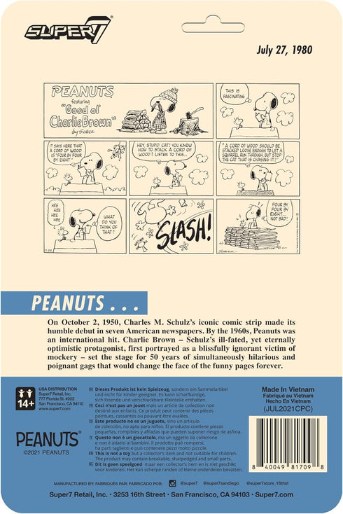 Super7 Peanuts Lumberjack Snoopy - 3.75" Peanuts Action Figures with Accessory Classic Cartoon Collectibles and Retro Toys...