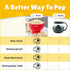 The Orginal HotPop Silicone Popcorn Maker - Microwave Popcorn Popper with Handles - Collapsible Bowl, Heat-Resistant, Easy to Clean, Ideal for Fam...