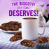 Cooper Street Twice Baked Brownie Chocolate Biscotti Cookies - Light and Crispy Coffee Cookie Bites - Traditional Low Calorie Italian Snacks for A...