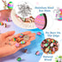 Beadthoven 24 Pairs Easter Egg Wooden Stud Earring Set Natural Wooden Earring Posts with Earrings Backs Colorful Printed Small Stud Earrings Pins ...