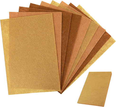 9Pcs Wool Felt Sheets,11.8 * 7.9In Felt Fabric Wool Felt Sheets DIY Patchwork Rug Arts and Crafts Fabric(Brown)...