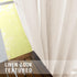 Short Curtains 36 inch Length for Small Bedroom Window 2 Panels Rod Pocket Farmhouse Semi Sheer Faux Linen Tier Cafe Privacy Curtain for Camper Ba...