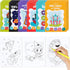 THE TWIDDLERS - 24 Pack 6 Themes Bulk Mini Coloring Books for Kids Ages 3+, includes Castles Dragons Space Pirate Baking Beach - Coloring Book Par...