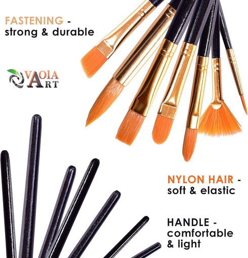 Paint Brush Set for Acrylic Painting Artist Paint Watercolor Brush Professional Oil Painting Brushes Small Craft Paint Brushes Face Paint Brushes ...
