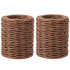 ZOENHOU 2 Rolls 2mm 328 Ft Brown Floral Wire, Vine Wire Floral Bind Rustic Style Craft Wire Waterproof Paper Wrapped Rope for Flower Crowns, Artif...