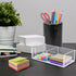 Sticky Note Holder 2in1 Clear Acrylic Memo Holder for Desk Organization Office Home Post Pop Note Dispenser for 3x3 Note Pad Holder 1 PCS(SNH02)...