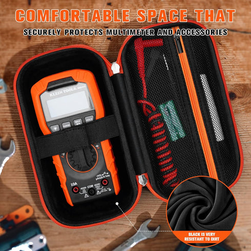 Hard Case Compatible with Klein Tools MM400/MM300/MM200/ET140/MM720 Digital Multimeter (Only Case), 1 Pack...