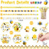 48 Sets Bee Themed Gifts 48 Scented Bee Inspirational Pencils, 48 Motivational Cards and 48 Pencil Topper Clip for Kids Graduation Gifts End of th...