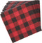 Unique Plaid Lumberjack Beverage Napkins - 5' x 5', 16 Pcs...