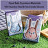 Bunny Travel Metal Toddler Utensils, Toddler Spoon and Fork Set for child, Outdoor or On the go convenient, 2pcs, suitable for 12 Months+ (pink)...