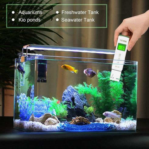 2nd Generation pH TDS Tester Combo with Horizontal Display Digital pH Meter Professional PPM Meter for Hydroponics Swimming Pool Aquarium Househol...
