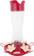 Perky-Pet 9201-6 Top-Fill Pinch-Waist Glass Hummingbird Feeder – 12 oz, PInk...