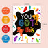 easykart labels Motivational Poster for Classroom - Set of 6 Growth Mindset Art Wall Posters, Inspirational Posters for Middle and High School Off...