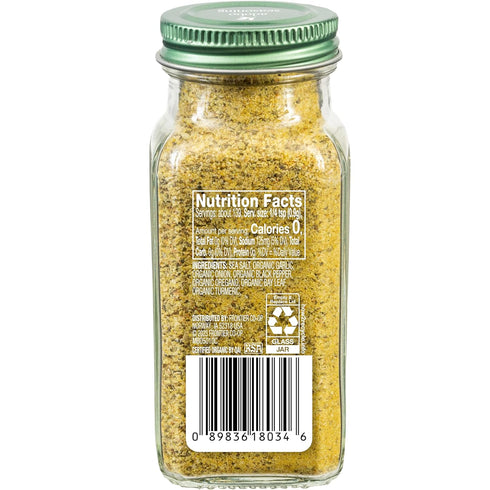 Simply Organic Adobo Seasoning, 4.14-Ounce, Garlic, Onion& Pepper Blend, Add Depth Without Heat To Fish, Meats, Rice, Kosher...