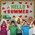 49 PCS Hello Summer Paper Bulletin Board Set Watermelon Classroom Decoration Back to School Cutouts Watermelon Bulletin Board Decor Classroom Deco...