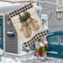 Winter Gloves Home Decorative House Flag Buffalo Plaid Check Farmhouse Garden Yard Outdoor Large Burlap Flag Sign Christmas Outside Decoration Xma...