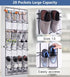 MISSLO 28 Large Pockets Over The Door Shoe Rack Hanging Shoe Organizer for Closet Door Shoe Storage Holder Mesh Hanger, White...