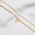 YANODA Initial Ankle Bracelets for Women, Layered Gold Anklets for Women 14k Real Gold Filled Figaro Letter Anklets for women waterproof Summer Je...