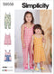 Simplicity Toddler's and Children's Jumpsuit, Jumper and Romper Sewing Pattern Kit, Code S9558, Sizes 4-5-6-7-8, Multicolor...