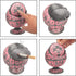 Windproof Ashtray with Lid for Cigarettes Metal Portable Cigar Ashtray Odor Eliminator for Indoor outdoor Hand Stamped Rose Pattern with Sparkle F...