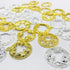 Allazone 37 PCS Open Bezel Charms, 36 PCS Mixed Open Bezels for Resin 9 Style Alloy Frame Pendants 2 Color Hollow Resin Frames for Resin Casting, ...