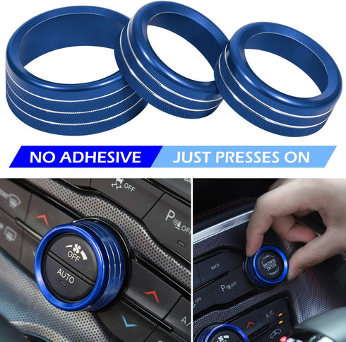 For Dodge Challenger Charger 2015-2024 Interior Accessories Decoration Steering Wheel Shift Paddle Extended Trim Cover+Air Conditioner Switch CD B...