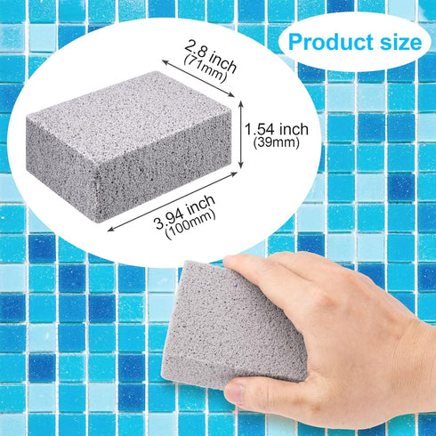 Pools Pumice Stone for Cleaning 2pcs, Pumice Stone for Pool Tile Toilet Bowl Bathtubs Kitchen Sink BBQ Grills Cleaning Calcium Remover Rust Eraser...