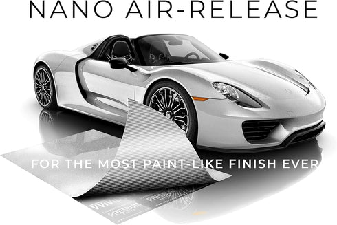 VViViD+ Ultra Gloss Silver Metallic Vinyl Car Wrap Premium Paint Replacement Film Roll with Nano Air Release Technology, Stretchable Protective Ca...