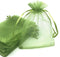 ANSLEY SHOP 100pcs 4x5 Inches Drawstrings Organza Gift Candy Bags Wedding Favors Bags (Grass Green)...