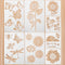8 Pieces Sunflower Butterflies Painting Stencils for Painting on Wood Flower Butterfly Stencil Kit for Painting on Wall Canvas You are My Sunshine...