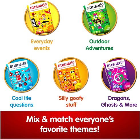 SUSSED The Game of Wacky Choices - Social Card Games for Kids & Adults - Family Party Travel Game - Hilarious & Easy to Play - Oddball Orange Deck...