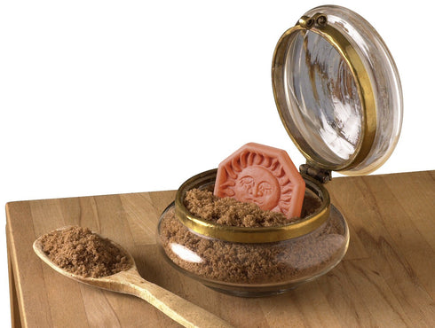 JBK Pottery Terracotta Brown Sugar Saver – Handmade Terra Cotta Sugar Keeper with Decorative Discs – Food-Safe Brown Sugar Keeper, Made in the USA...