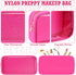 Hushee 4 Pcs Clear Nylon Makeup Bag for Women Christmas Gifts Preppy Cosmetic Bag PVC Travel Toiletry Bag Zipper Pouch Waterproof Storage Organize...