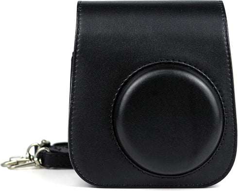 Case Cover for Fujifilm Instax Mini 11 Instant Camera, PU Bag Cover with Removable Strap Camera Case for Fujifilm Instax Mini 11 (Black)...