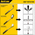 HURRICANE 5Pcs Telescoping Magnetic Pick Up Tool Kit, Gifts for Men, with 1Lb and 16Lb Pickup Rod, Round/Square 360 Swivel Adjustable Inspection M...