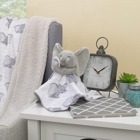 Disney Dumbo White and Grey Lovey Security Blanket...