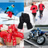 SPRING Electric Heated Gloves,Portable Battery Heating Thermal Gloves,Waterproof Touchscreen Gloves for Cycling,Motorcycle,Hiking,Snowboarding Out...