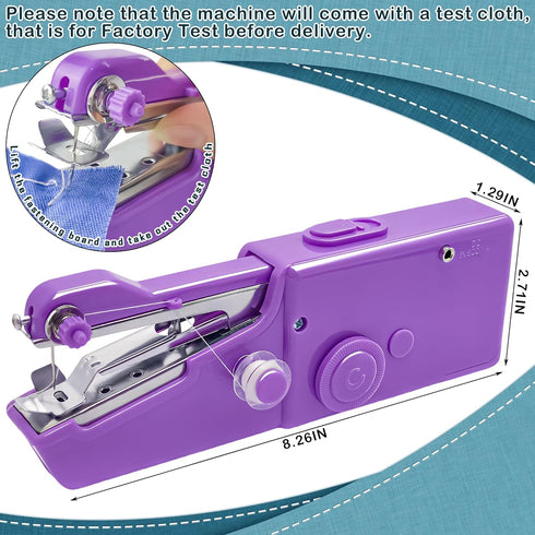 Handheld Sewing Machine Portable Stitching Machine for Beginners Mini Electric Sewing Machine for DIY, Various Fabric, Clothes, Travel Purple......